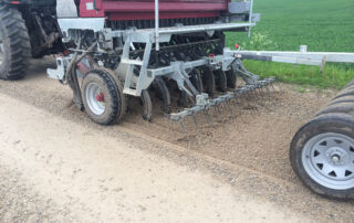 Penetration drilling the road